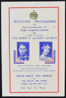 Souvenir Programme of the Celebration of the Coronation of their Majesties King George VI and Queen Elizabeth