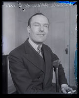 French author Vicomte Alain de Léché, Los Angeles, 1928