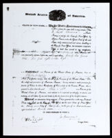 Notarized freedom document for Allen Leight, executed in 1827 (copy photo made 1930-1989)