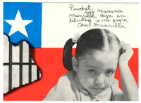 Postal de carta de niña a Pinochet 