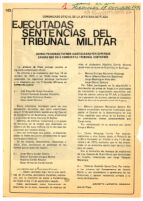 Ejecutadas sentencias del Tribunal Militar
