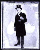 Dr. Alfred R. Castles wearing a high hat, Los Angeles, 1919