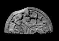 Surya on chariot on a disc fragment