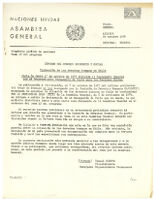 Informe del consejo Economico y Social. Protección de los derechos humanos en Chile. Carta fecha 17 de octubre de 1975 dirigida al secretario general por el representante permanente de Chile ante las Naciones Unidas.