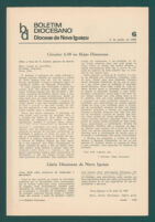 Boletim Diocesano, Edição 6, Junho 1969