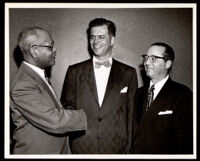 Dr. John A. Somerville with two unidentified men, 1950s