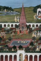 Rama and Lakshmana seeing Sita in Janaka's garden