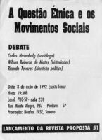 A Questão Étnica e os Movimentos Sociais