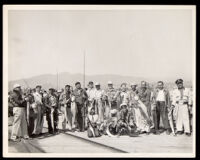 Pacific Town Club after a fishing trip, 1940-1960