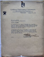 A Response to A Request for Transcript From Lasalle Extension University, Chicago.