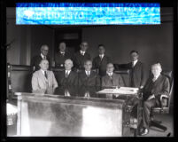 Governor Young appoints nine members to the California Code Commission, Los Angeles, 1930
