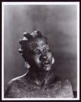 Clay bust of a woman by Beulah Woodard, 1935-1955