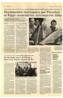 Documentos entregados por Pinochet al Riggs contendrían información falsa