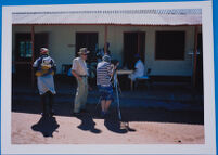 Teresa Devant filming a documentary film on family planning in Kanye, Botswana, 1980