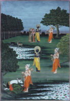 Narada before Vishnu