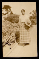 Mrs. Mitchell in Palisades Park, Santa Monica, 1900-1920