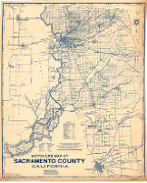 Metsker's map of Sacramento County, California.