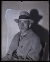 Portrait of bootlegger James Reid taken at the time of his trial for the murder of Anne Nerrell, Los Angeles, 1932