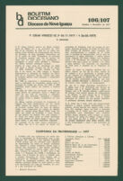 Boletim Diocesano, Edição 106/107, Outubro/Novembro 1977