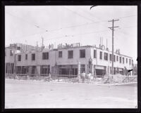 Earthquake-damaged commercial building, Santa Barbara, 1925