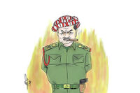 Cartoon of Masoud Barzani
