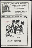 Hawthorn Memorial Methodist Church: Sunday 24th March, 1991