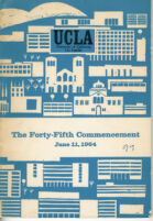 Forty-fifth Commencement Program 11 June 1964
