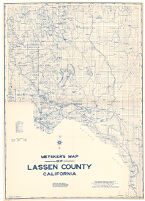 Metsker's map of Lassen County, California.
