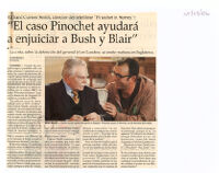 "El caso Pinochet ayudar a enjuiciar a Bush y a Blair"
