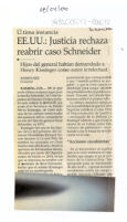 EE.UU. : Justicia rechaza abrir caso Schneider 