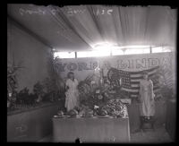 Yorba Linda's exhibit at the Orange County Fair, Orange County, 1926