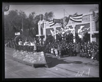 Monrovia float in the Tournament of Roses Parade, Pasadena, 1924