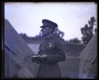 Major C. F. Evans commanding marines, Santa Barbara, 1920-1939