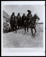 Drawing titled March of Portola to Monterey, by artist Walter W. Francis, published in 1909