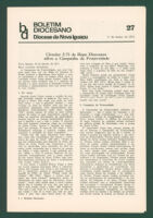 Boletim Diocesano, Edição 27, Março 1971