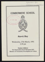 1991 Combermere School Speech Day