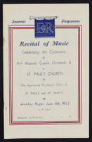 Recital of Music Celebrating the Coronation of Her Majesty Queen Elizabeth II