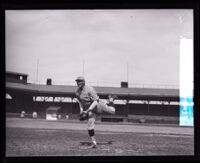 Baseball player James Blakesley at Washington Park, Los Angeles, 1924-1925
