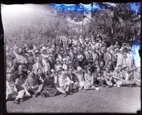 Group portrait of attendees of the convention of the American Chemical Society, Los Angeles, 1925