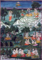 Shiva bemoaning the death of Sati