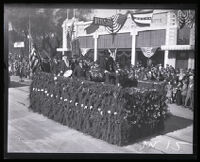 Post 93 - GAR float in the Tournament of Roses Parade, Pasadena, 1924