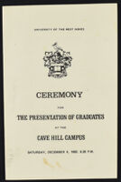 1982 Ceremony for the Presentation of Graduates at the Cave Hill Campus