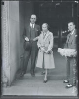 Daisy De Voe and attorney William Beirne, Los Angeles, 1931