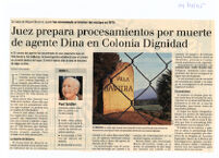 Juez prepara procesamientos por muerte de agente DINA en Colonia Dignidad 