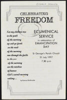 Celebrating Freedom: Ecumenical Service in Celebration of Emancipation Day
