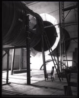 Portion of the new wind tunnel at Caltech, Pasadena, 1929