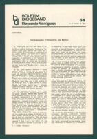 Boletim Diocesano, Edição 58, Outubro 1973