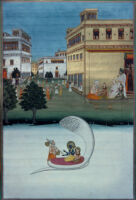 Narada visiting Vishnu