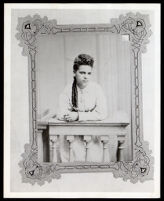 Clara Logan Frazier, daughter of Minerva Petit Logan Robinson, aunt of Lora Toombs Scott, 1880s