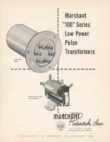 Merchant "100" Series Low Power Pulse Transformers ad